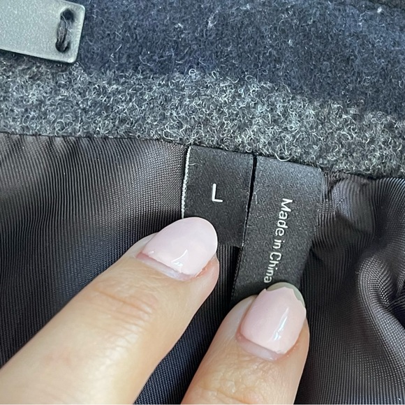 Theory Wyatt Plaid Checked Wool Jacket Navy Gray Size Large - Picture 6 of 7